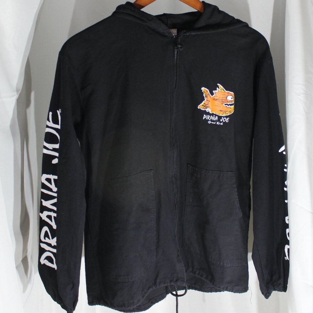 Women's Pirana Joe Grand Turks Full-Zip Black Jacket w/hood/cinch - Size S
